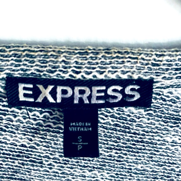 EXPRESS Women's Heather Gray Cropped Quarter Sleeve Cardigan Jacket Size S - Picture 8 of 8